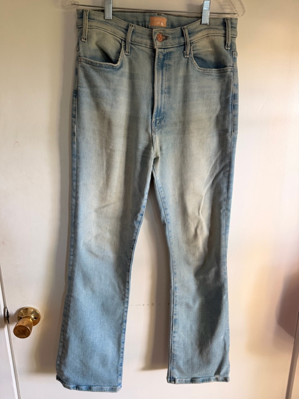 MOTHER The Hustler California Cruiser Denim Ankle Jeans size 30  Light Wash